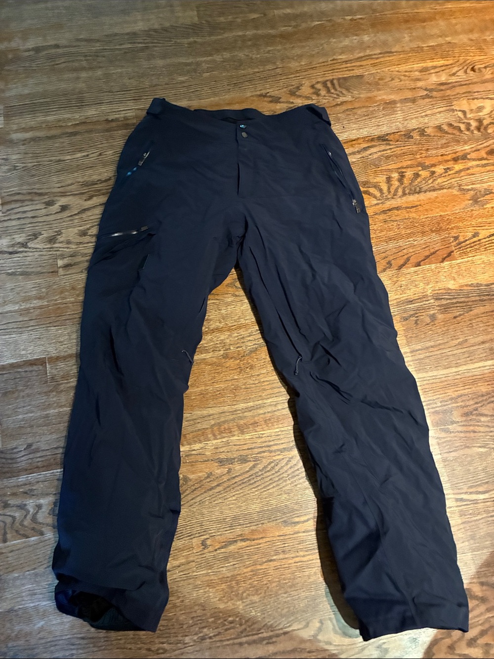 Salomon Black Men's Shell Pants with Blue Size Tag